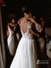 Gorgeous Illusion Tulle Beaded Cap Sleeves Wedding Dresses WD151