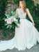Stunning Chiffon Spaghetti Straps Neckline A-line Wedding Dresses With Beaded WD168
