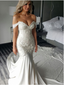 Fabulous Off-the-shoulder Neckline Mermaid Wedding Dresses WD185