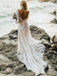 Charming Bateau Lace Wedding Gowns Long Sleeves A-line Wedding Dresses WD189