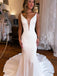 $238.99 Modest Satin Mermaid Wedding Dress Trumpet Wedding Gown WD1904