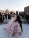 $559.99 Layers Tulle Ball Gown Wedding Dress Drama Pink Wedding Dress WD1919