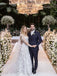 $298.99 2 In 1 Appliqued Ball Gown Wedding Dress with Detachable Long Sleeves Bolero WD1924