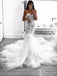 Stunning Tulle Sweetheart Appliqued Mermaid Wedding Dresses WD194