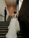 Fabulous Tulle V-neck A-line Wedding Gowns With Pearls WD196