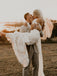 Romantic Long Lace Wedding Dresses Sheath Boho Gowns WD202