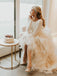 Wonderful Satin Wedding Dresses Long Sleeves Tasseled Gowns WD210