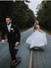 Two Pieces Tulle Wedding Dresses A-line Halter Gowns WD224