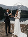 Two Pieces Wedding Dresses Lace Long Sleeves A-line Bridal Gowns WD229