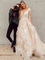 Alluring A-ine Wedding Dresses With Appliques Tulle Bridal Gowns WD241