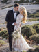 Delicate Lace Appliqued Mermaid Wedding Dresses With Long Sleeves WD261