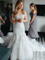 Marvelous Tulle Mermaid Wedding Dresses With Appliques WD266