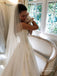 Simple Satin Wedding Dresses A-line Strapless Bridal Gowns WD281