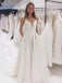 Spaghetti Straps A-line Wedding Dresses Simple Satin Bridal Gowns WD282