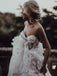 Stunning Sweetheart A-line Wedding Dresses Tulle Appliqued Gowns WD285