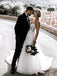 Stunning Sweetheart A-line Wedding Dresses Tulle Appliqued Gowns WD285