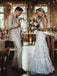 Spaghetti Straps Sheath Wedding Dresses Long Lace Bridal Gowns WD295