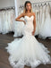 Sweetheart Tulle Mermaid Wedding Dresses With Appliques WD311