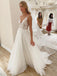 Illusion Tulle A-line Wedding Dresses With Flowers WD312