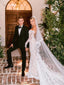 Long sleeves Lace Wedding Dresses Mermaid Bridal Gowns WD319