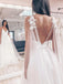 Charming Tulle Wedding Dresses A-line Bridal Gowns With Appliques WD332