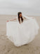 Simple Tull Ball Gown Wedding Dresses Bridal Gowns With Long Sleeves WD349