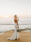 Backless V-Neck Lace Sexy Wedding Dresses lSleeveless Mermaid Long Bridal Gowns WD361
