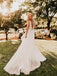 Elegant V-Neck Backless Tulle Sleeveless A-line Chapel Train Wedding Dresses WD372