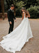 Elegant Tulle A-line Backless  Wedding Dresses Chapel Train Bridal Gowns WD378