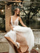 Fabulous Tulle V-neck A-line Backless Wedding Gowns  WD382