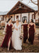 Marvelous A-Line Lace V-Neck Longsleeves Wedding Dresses Appliqued Tulle Bridal Gowns WD406