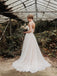 Delicate Tulle Off-The-Shoulder Strapless Neckline Beaded A-line Wedding Dresses WD463