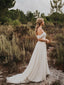 Delicate Sweetheart Neckline A-line Wedding Dresses With Beaded Appliques WD477