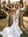 Beautiful Appliques Lace Long  Off-The-Shoulder  Mermaid Wedding Dresses WD506