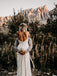 Long Lace Chiffon Halter Neckline Backless Wedding Dresses  WD520