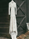Vintage Long Sleeves Lace Wedding Dresses Mermaid Backless Bridal Gowns WD528