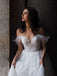 Delicate Appliques Tulle Modified Sweetheart Neckline Wedding Dresses WD538