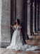 Delicate Appliques Tulle Modified Sweetheart Neckline Wedding Dresses WD538