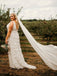 Glamorous Lace Appliqued V-neck Neckline Sheath Wedding Dress WD540