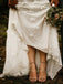 Glamorous Lace Appliqued V-neck Neckline Sheath Wedding Dress WD540