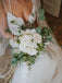 Elegant Tulle Beaded Spaghetti Straps Mermaid Chapel Train Wedding Dresses WD543