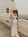 Elegant Lace Off-the-shoulder Neckline Mermaid Wedding Dresses WD552