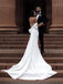 Unique Satin Strapless Floor-length Sheath Bridal Gowns WD563