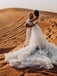 Amazing A-line Chapel Train Tulle Simple Wedding Dresses WD598