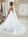 Gorgeous Shiny Lace Sweep Train Wedding Dresses Sweetheart Bridal Gowns WD615