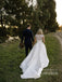 Wonderful Scoop Chapel Train A-line Wedding Dresses With Bead Lace WD627