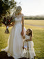 Wonderful Scoop Chapel Train A-line Wedding Dresses With Bead Lace WD627