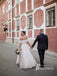 Romantic A-line Off-the-shoulder Floor-Length Tulle Wedding Dresses WD637