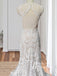 Gorgeous Bohemia Lace Backless Sweep Train A-line Wedding Dress WD638