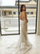 Marvelous Tulle V-neckline Mermaid Open Back Wedding Dresses WD646